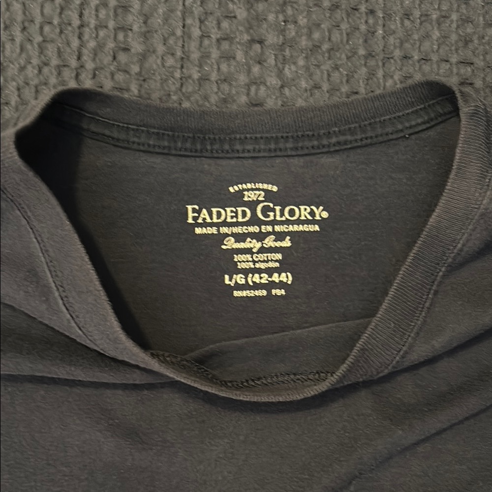 Faded Glory Dark Blue Short Sleeve Tee